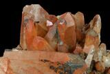 Natural, Red Quartz Crystal Cluster - Morocco #137465-1